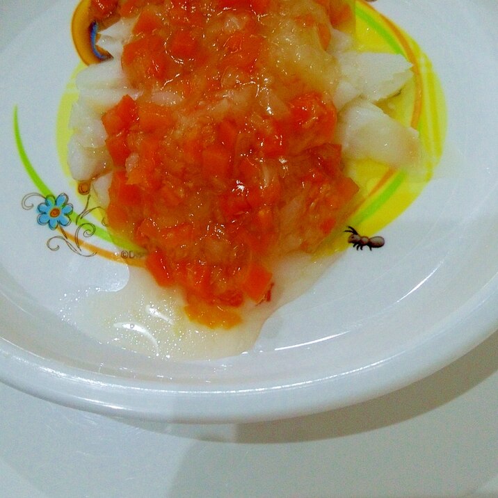 離乳食☆白身魚の野菜あんかけ